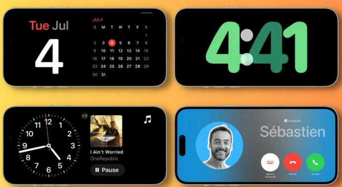 涟源苹果手机维修分享iOS17横屏充电待机显示有什么好处 